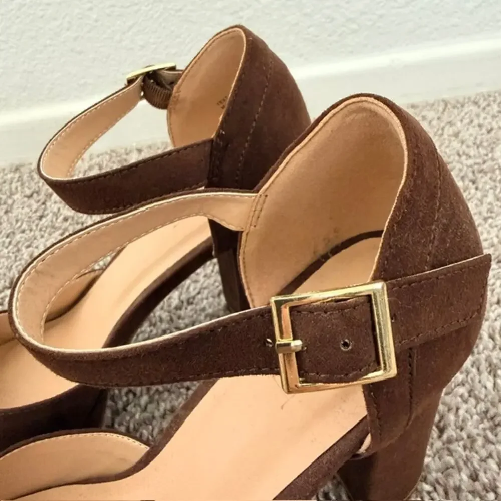 Loft Ankle Strap Platform Shoes 3-3/4